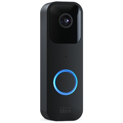 BLINK VIDEO DOORBELL BLACK / AUDIO BIDIRECCIONAL, VIDEO DE ALTA DEFINICION, NOTIFICACIONES DE MOVIMIENTO Y TIMBRE POR APP Y COMPATIBLE CON ALEXA, CON O SIN CABLE