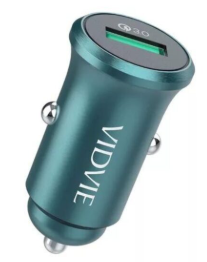 [CC520 IPHONE] CARGADOR DE VEHICULO  VIDVIE CC520 1 PUERTO IPHONE LIGHTING 18 WATTS